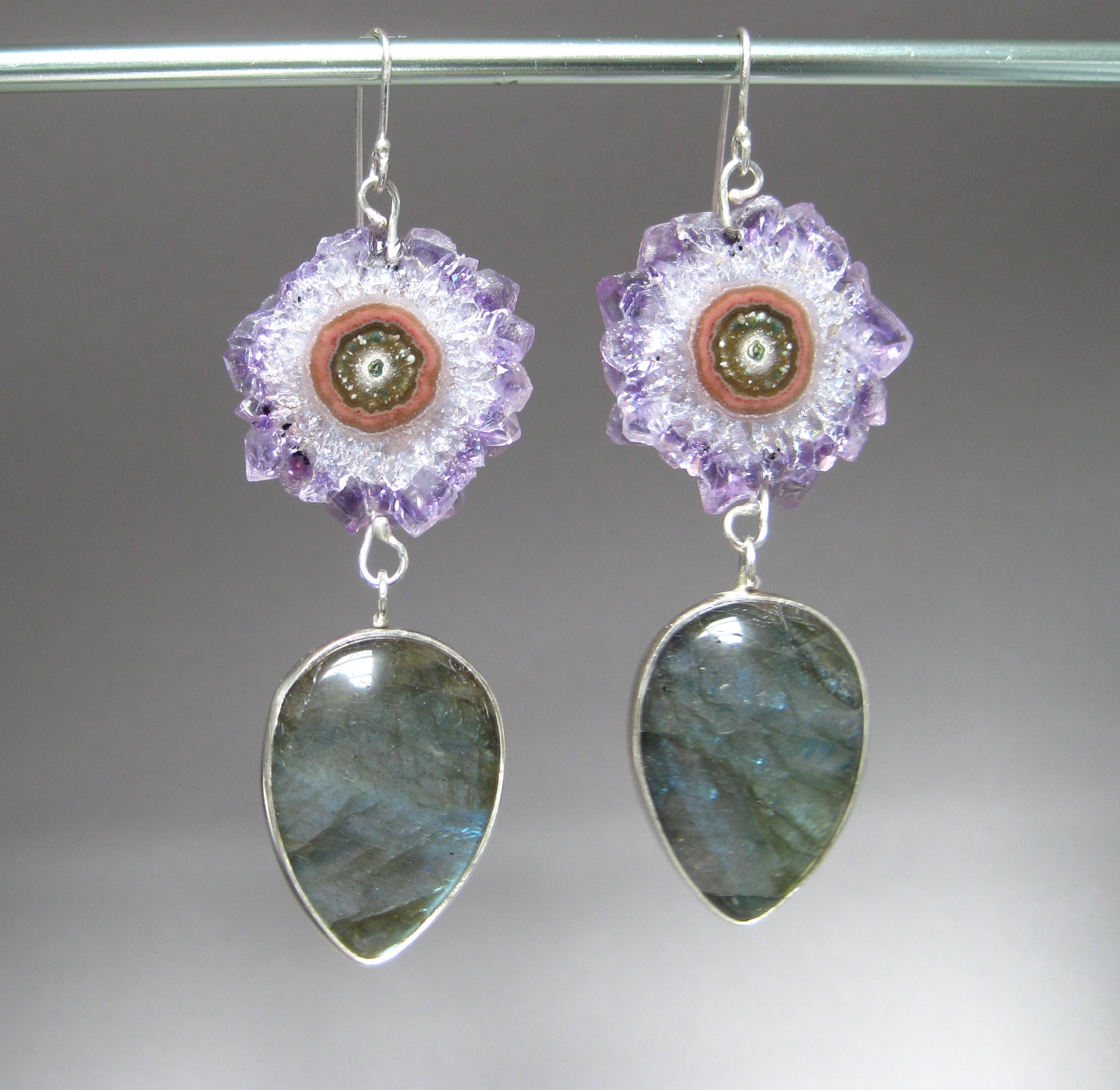 Stalactite & Labradorite Earrings