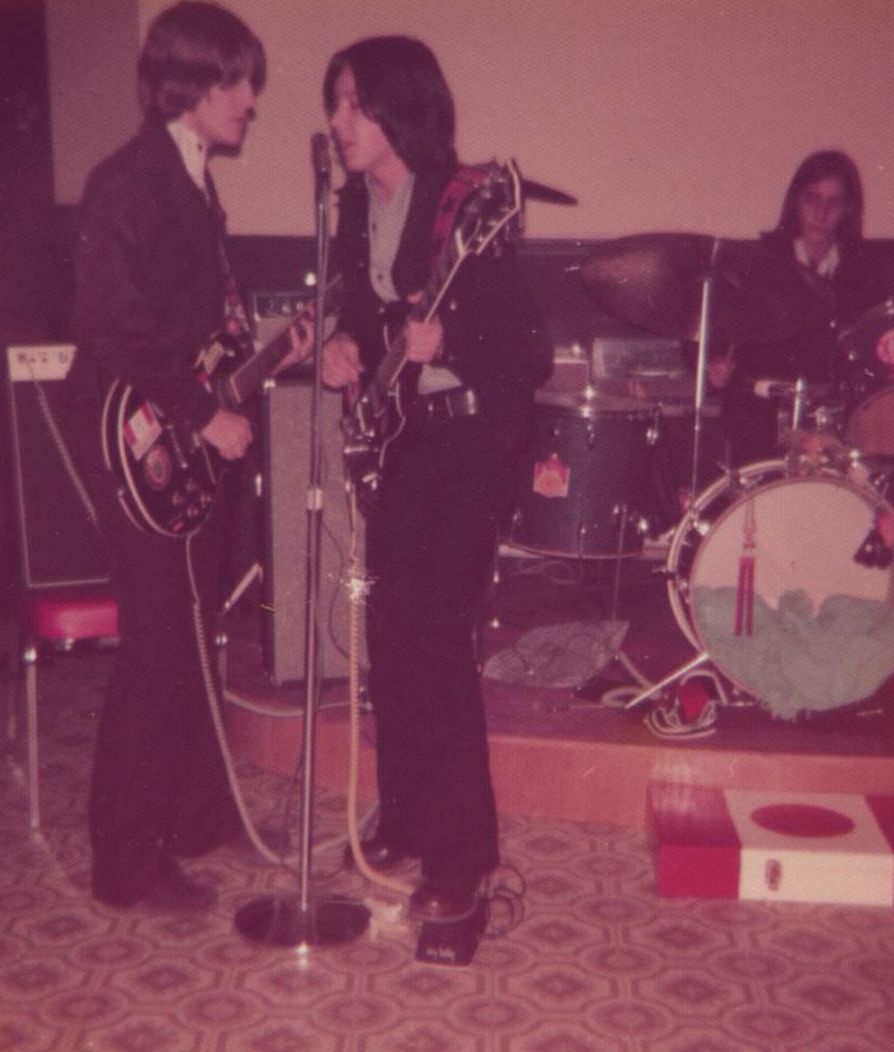 Wayne Bernie & Danny playing in the band back in the day.