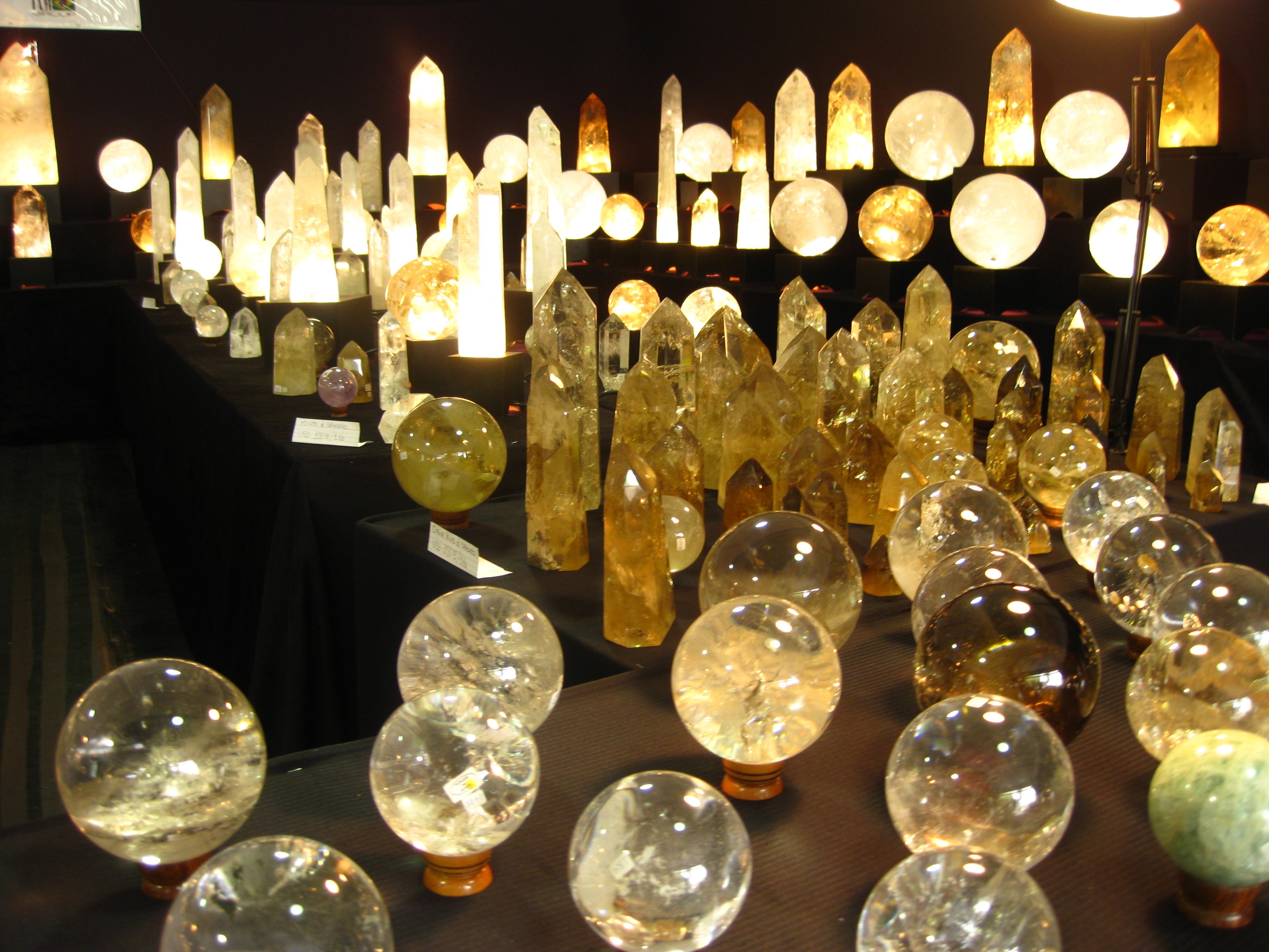 Crystal Balls & Obelisks - Tucson Gem Shows 2013