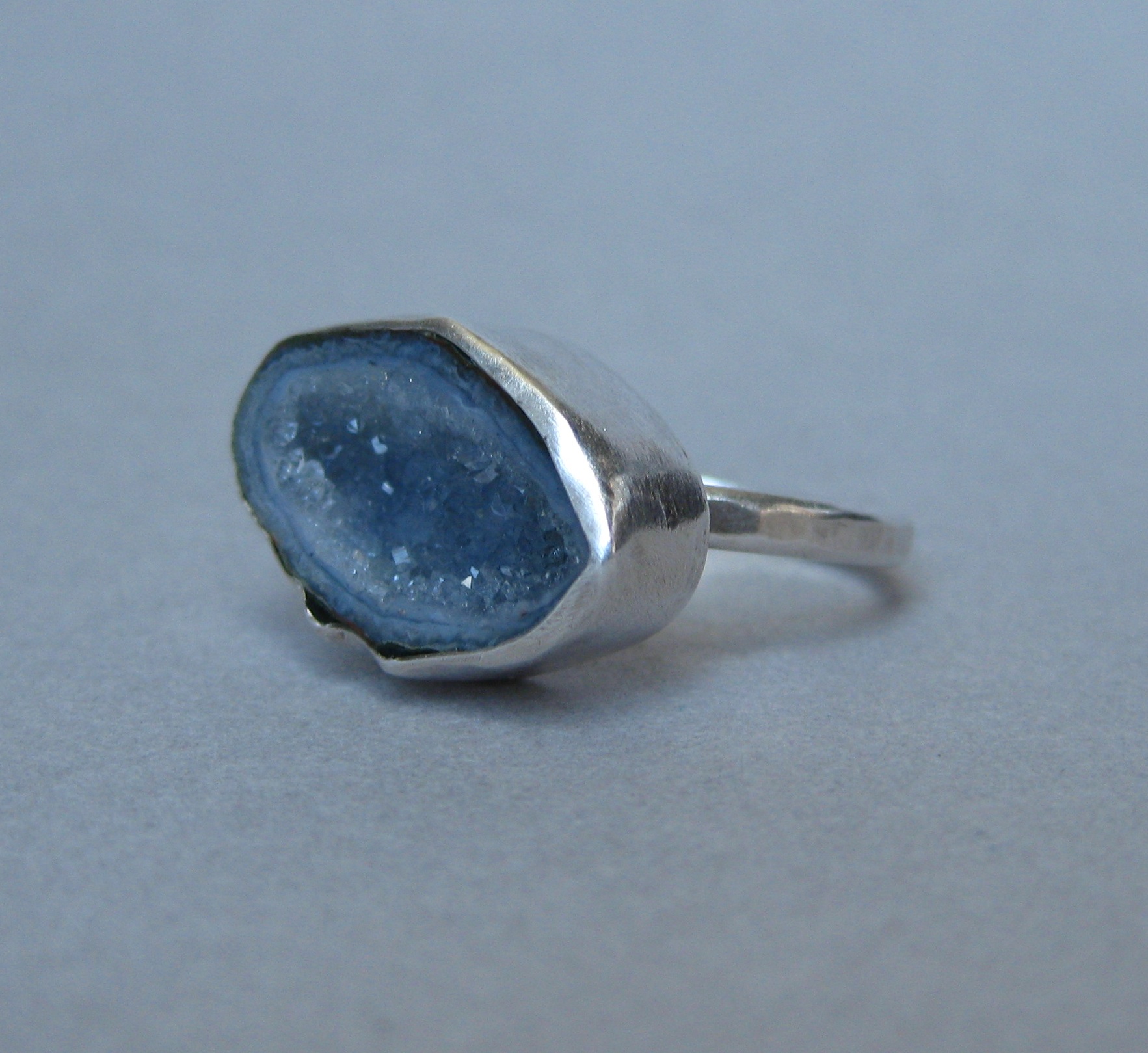 Baby (Blue) Geode Ring