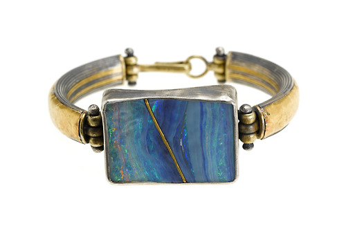 Judy Geib "Repaired" Opal Bracelet