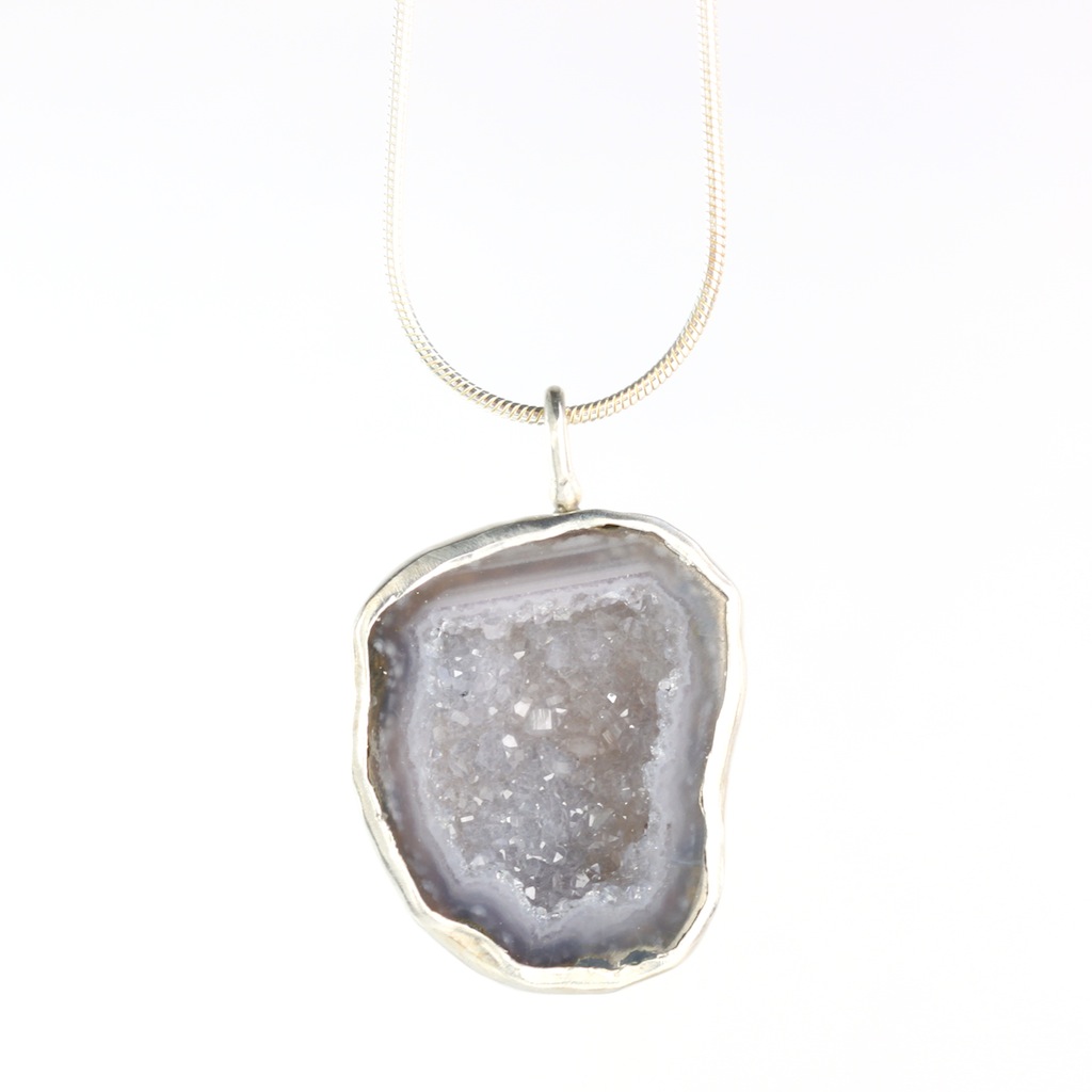 Blue Geode Pendant 2015