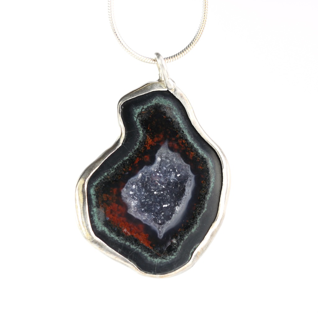 Red Geode Pendant